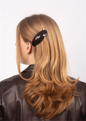 Oval Bone clip Brown Sui Ava 